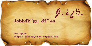 Jobbágy Éva névjegykártya